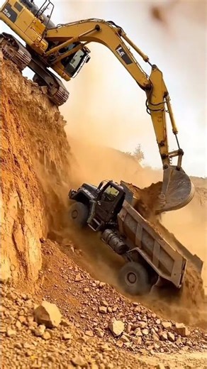 Heavy Machinery in Action! 🚧 Epic Dump Truck & Excavator Operations