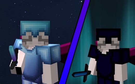 [32xpacks]超好看的蓝色渐变色材质以及pvp大佬经常用的fps++材质