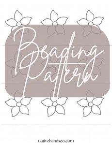 Native Beadwork Printable Floral 2 Flat Stitch Template Pdf Beading Pattern Print at Home - Etsy Canada
