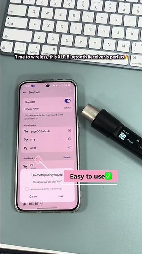 Time to wireless, this XLR Bluetooth Receiver is perfect🔥 #bluetooth #wireless #dj #audio #XLR