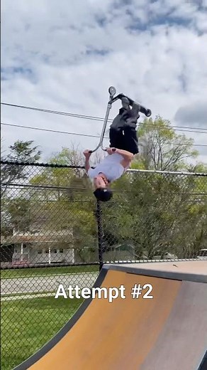 LEARNING 180 BACKFLIP ON SCOOTER IN 10 MINUTES! #scooters #scootering #scootertricks #flair #scoot