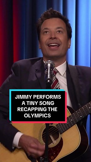Jimmy performs a tiny song recapping the @NBC Olympics & Paralympics! #FallonTonight #TonightShow #ParisOlympics #JimmyFallon