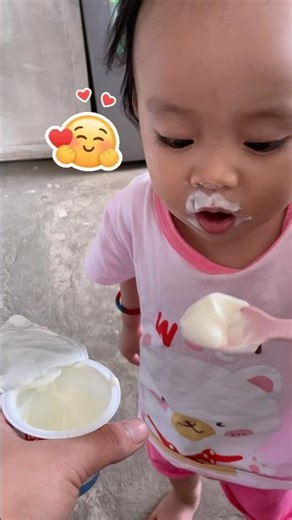 “Baby vs Yogurt 😂 (Cutest Battle Ever)”