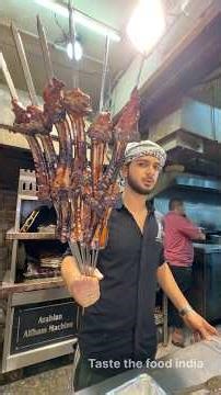 Wolverine style serving grilled mutton chap making #shorts #ytshorts #food #streetfood