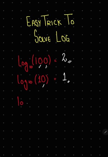 Logarithm Trick 🤩😍 #maths #mathstricks #shortfeed