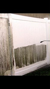 I am power washing the mold and dirt and mildew off this PVC fence section with my turbo attachment on my pressure washer. That's what's making that unique sound. #AmaZing #asmr #powerwashing #cleaning #satisfying | Something 2LookAt