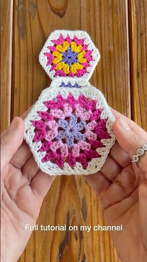 Crochet Hexagon 🧶 Full Tutorial on Channel