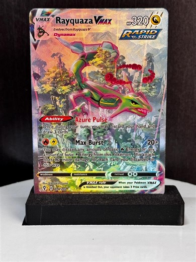 Textured · Rayquaza VMAX · Evolving Skies (EVS) #218 Proxy Card - Etsy