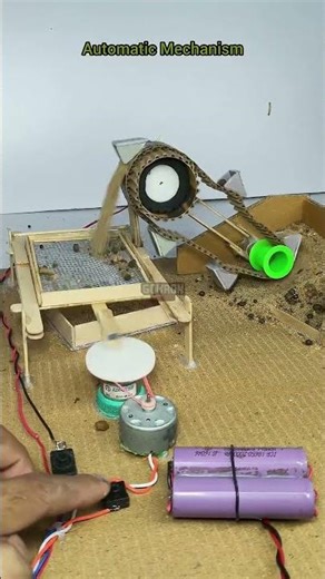 Easy Automatic Mechanism System 😯 #project #dcmotor #science