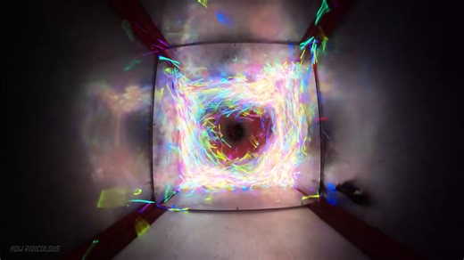 They blended 10,000 glow sticks and the glow was insane