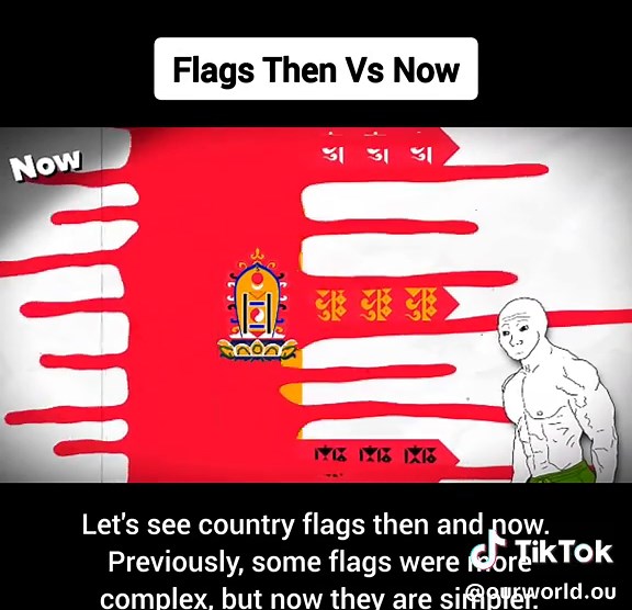 Evolution of Flags: Then and Now