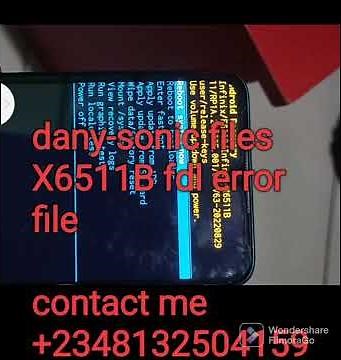 X6511B Fdl error solution, unable to identify, unable to boot fdl file File
