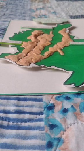 Maqueta del Mapa Físico de Colombia y sus Cordilleras