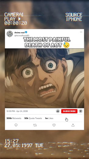 [The most painful death of Aot 😓😓] [Attack on titan season 4 part 2]