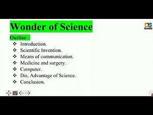 Wonder of science Essay, Class 9 - 12