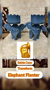 31K views · 1.3K reactions | Elephant Planter (Safola Cane) . . . #Gardencare #gardenfiy #plantersidea #elephentlovers #gardendecor #homedecor #plantspot #bestoutofwaste #canereuse #bottleplanter #craft #diy | GardenOfKavita | Facebook