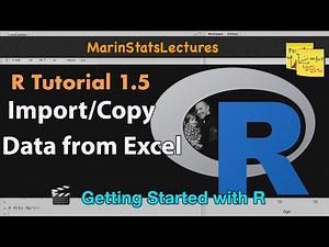 How to Import Data; Copy Data from Excel to R: .csv and .txt Formats (R Tutorial 1.5) Video Lecture | Mastering R Programming: For Data Science and Analytics - Database Management