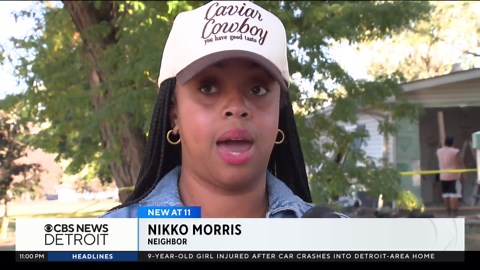 Neighbors speak out after vehicle crashes into car Michigan home, injuring child