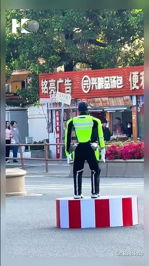 Robotic traffic police are now on duty in Guangdong, China