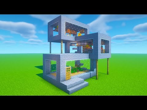 Minecraft Tutorial: How To Make A Stone Survival House
