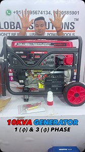 10KVA GENERATOR (SINGLE & 3 PHASE) || 10KVA PETROL GENERATOR . Available on : @infoahglobal . For Order : 91-9870585901, 8595674134 (WhatsApp Only) . Showroom Address : D-158/Ground Floor, Street No. - 05, Noor-e-ilahi Colony, Yamuna Vihar, Delhi - 110053 . #powertools #tools #toolsofthetrade #construction #handtools #dewalt #ingco #bosch #cordlesstools #electrician #contractor #tool #drill #meenabazaar #machinery #machineshop #welding #weldingmachine #fabrication #fabricator #generator #genset 