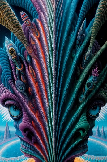 32K views · 361 reactions | Psychodelic journey#AI #artificialintelligence #stabledifussion #aiart #digitalart #art #animation #deforum #music | Arctic Moon | Facebook