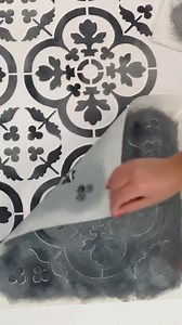 ✨STENCILING TIP ✨ We get asked about stenciling tips and techniques all the time. One of our favorite painting methods is COLORWASH! Color washing is a super easy method that is used to add dimension to your project. This ombré style effect is perfect for creating an aged and worn look to our tile stencils. Do you love this paint technique too?! 📌 Felicity Tile Stencil #stencils #cuttingedgestencils #tilestencil #felicity #colorwash #stenciledfloor #tile #paintedfloors #diy #tileinspo #interior