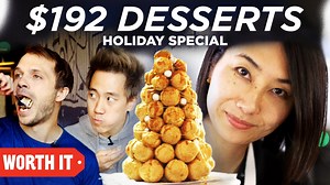 1.4M views · 964 reactions | Worth It hosts a potluck! A three part series celebrating holiday food traditions and friends. Part 2: The Desserts. Featuring Google Assistant. Google is a trademark of Google LLC. | Worth It | Facebook