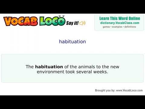 Habituation – English Pronunciation, Definition, Synonyms, Antonyms, Example Sentence