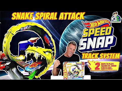 Hot Wheels City Snake Spiral Attack Speed Snap Track System