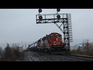 GP9 Milbase Shot! CN Halton sub railfanning - November 25, 2025
