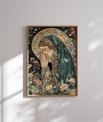 Mary Magdalene Art Nouveau Print - Divine Feminine Spiritual Wall Art - Etsy Australia