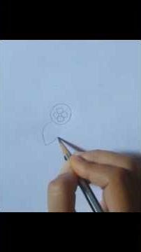 how to draw a rose 🌹 | drawing a rose in easy way #draw #art #rosedrawing #shorts