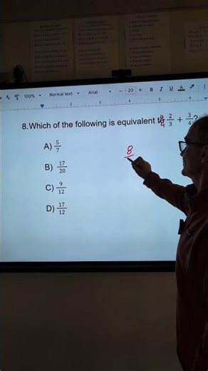 ASVAB Mathematical Knowledge 8 Adding Fractions #asvab