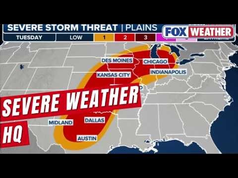 Next Wave Of Severe Storms To Span 1,000+ Miles With Hail, Strong Winds Impacting Millions