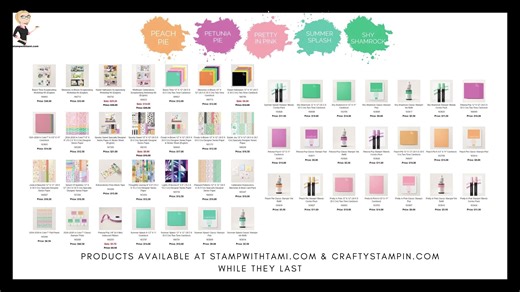 Click here for details and to enter the giveaway: https://stampwithtami.com/blog/2026/02/what-you-need-to-know-about-retiring-in-colors-stampin-scoop-181/ It’s time to say goodbye to the 2024–2026 Stampin’ Up! In Colors! Join Linda and I break down everything you need to know about the retiring In Colors: Peach Pie Petunia Pop Pretty in Pink Shy Shamrock Summer Splash These colors will retire in April 2026 (while supplies last), and this is your reminder to stock up before items begin selling ou