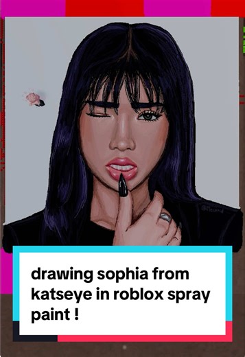 drawing sophia from katseye in roblox spray paint !! i’m gonna be honest as the series went on i got more and more tired of it 😭😭 i can’t believe i used to basically only draw realism in this game wow sorry i def got lazier as it went on 💔💔💔 lara and megan still my faves . . . . . . . . . . . . #roblox #katseye #kpop #digitalart #sophiakatseye