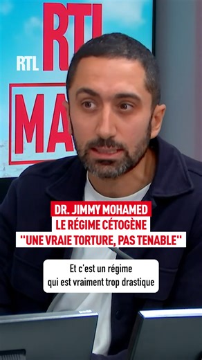 Le régime cétogène : "Une vraie torture, pas tenable" pour le Dr. Jimmy Mohamed dans RTL Matin | RTL
