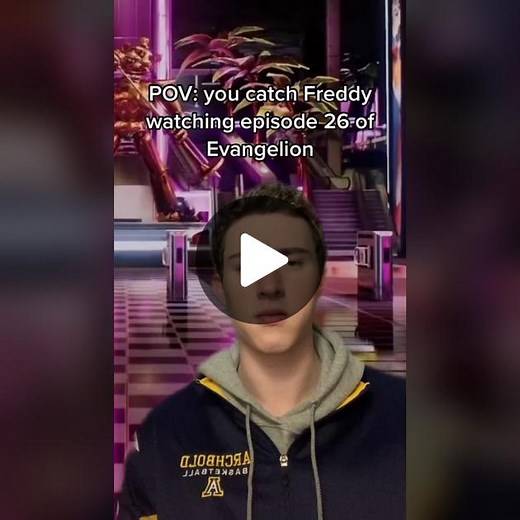 Freddy Fazbear and Shinji - Anime Crossover Memes