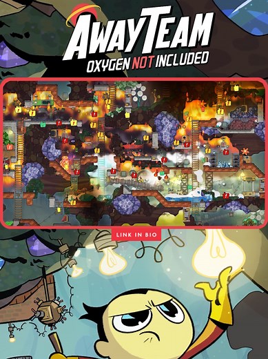 LINK IN BIO! A New Game From Klei Entertainment! #AwayTeam is a new #OxygenNotIncluded adventure. Take control of a Duplicant and harness a new world where every tile is simulated. For full details and to Wishlist on Steam check the link in our bio or visit klei.gg/awayteam Also Klei Fest 2025 is on Now! We called it Klei Fest because “Don't Starve. Oxygen Not Included, Free Updates, New Game Reveal, and Up to 90% Off Sale-palooza”...was too long. Link in Bio for more info! #klei #kleientertainm