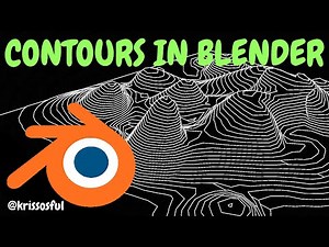 How to create contour lines from any mesh in Blender#tutorial#cg#satisfying #blendertutorial