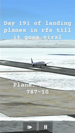 Day 191 of landing planes in rfs till it goes viral #aviation #landing #rfs #fyp #viral #shorts