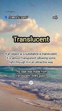 Translucent Meaning & Example Sentence