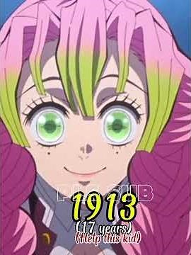 mitsuri age revail 2-19 years old #anime #demonslayer #mitsurikanjori #edit