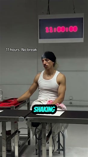 This Singer Handprint every CD of his new album for 24 hours straight #shorts