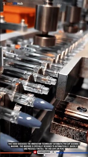 Innovation Technology Stationery: Automated Pen Cap Installation, Precise & Fast.