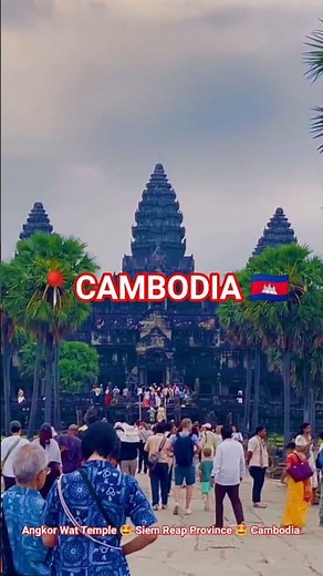 📍Angkor Wat 🇰🇭 Beautiful Day at Angkor Wat Temple 🤩 Looking for Amazing and Wonderful Temple 🤩
