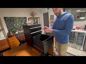 MIIIKO File Cabinet 3 Drawers on Wheels Under Desk, Black Metal Rolling File Cabinets with Lock