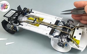 【局部精琢——福特野马 GT4 1/24 比例模型构建“底盘”】【模型制作】【模型涂装】_哔哩哔哩_bilibili