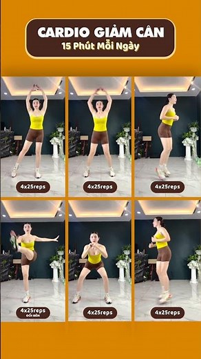 🎯 6 Bài Tập Giảm Cân Tại Nhà. 15 Phút Mỗi Ngày !